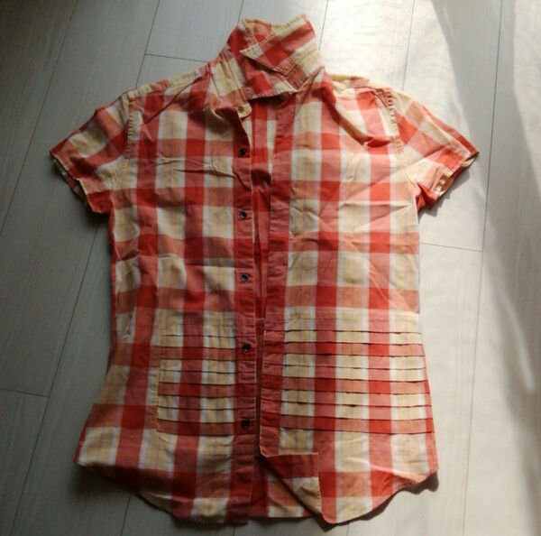 TAKEO KIKUCHIチェックシャツ 半袖シャツ 半袖シャツ チェックシャツ