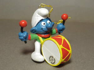 Smurf Smurf PVC figure Christmas ornament drum 