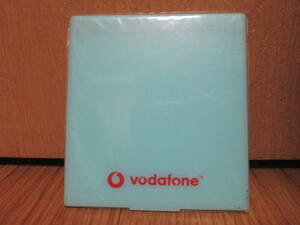 新品 未使用 vodafone 手鏡 水色 (H-152)