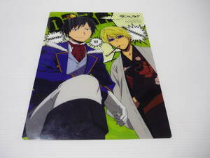 【☆】下敷き デュラララ!! 静雄＆臨也 クリア下敷き アニメージュ2011年5月号付録 B5下敷き