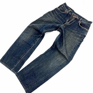  Edwin EDWIN 1505 505 Denim pants jeans ji- bread cell bichi red ear Vintage model!W31-L34 futoshi .. Silhouette #Ja2236