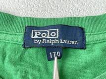 ☆送料無料☆ Polo by Ralph Lauren ポロ ラルフローレン 古着 半袖 プリント Tシャツ メンズ 170 グリーン トップス 中古 即決_画像8