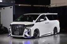 30系 後期 アルファード フロントバンパー エアロ AYH GGH AGH3#W トヨタ 30 ALPHARD ブラックパールコンプリート 新品 未塗装品_画像2