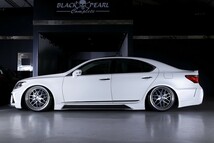 レクサス LS 40系 前期 中期 後期 サイドステップ LEXUS LS460 LS600h LS600h/L USF/UVF4#★ブラックパールコンプリート★新品 未塗装品_画像3