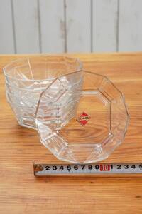 さらに値下げ　新品　未使用　ガラス皿　5舞セット　SCHMAL　ADERIA GLASS　日本製　　①