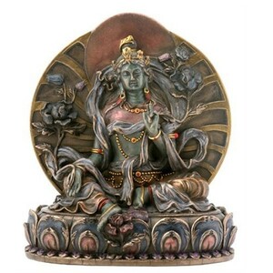 小さな 緑多羅（ターラー）菩薩 仏像 彫刻 彫像/ Small Green Tara Collectible Buddha Figurine（輸入品）