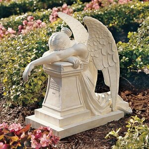悲しみの天使 記念碑の彫像 エステート彫刻 高さ 約61ｃｍ ガーデン庭園 宗教的ギフト 屋内外装飾 インテリア置物 贈り物（輸入品
