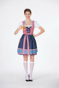  lady's made clothes lovely Halloween. beer girl. beer festival. culture festival. Event. costume play clothes 