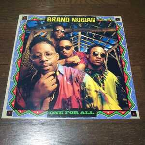 90'S HIP HOP 名盤！！BRAND NUBIAN / ONE FOR ALL /LP/ヨーロッパ盤/ブーンバップ