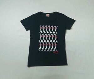 DALUC // WHER'S WALLプリント 半袖 Tシャツ・カットソー (黒) サイズ L