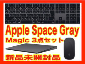 Apple Space Gray モデル Magic 3点セット-Mouse-Trackpad-Keyboard [MRME2J/A][MRMF2J/A][MRMH2J/A]☆.・:* 新品未開封品☆.・:* 