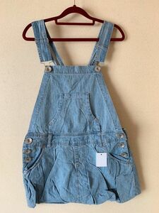 デニム　サロペットスカート　６４cm　ブルー 【KAE-1781】