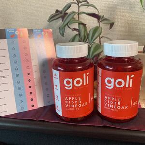 GOLI ゴリ アップルサイダービネガー グミビタミ2個,120粒