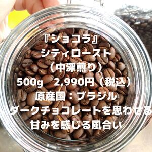 ショコラ ブラジル -Premium Grade- 500g 2,990円