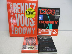 BOOWY summarize RENDEZ-VOUS BOOWY/GIGS/RENDEZ-VOUS BOOWY light equipment version /BtoY photoalbum poster 2 sheets * sticker attaching 