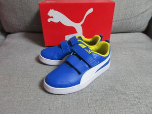 PUMA Courtflex v2 V PS 19.0㌢ ブルー 新品 ★決算セール★