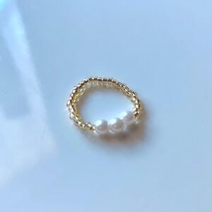 ビーズアクセサリー ハンドメイド リング