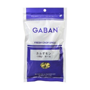 GABAN　カルダモンホール（袋）　100ｇ　　　【スパイス　ハウス食品　香辛料　シード　粒　業務用　Cardamom　しょうずく】
