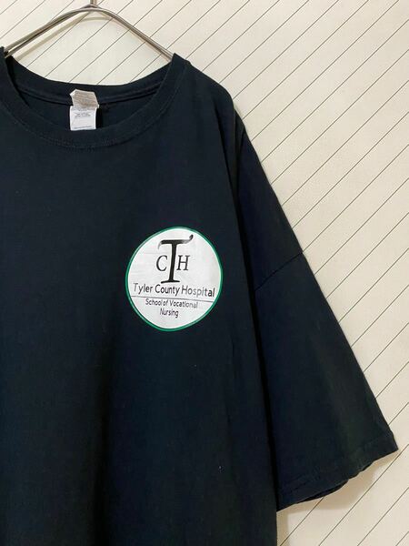 【希少】USA古着　半袖Tシャツ　ワンポイント　ビッグイラスト　ビッグシルエット