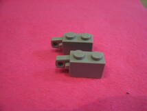 ☆レゴ-LEGO★30364★ヒンジブリック1x2ロックと1本の指の垂直端★グレー★2個★USED_画像1