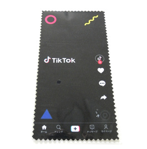 TikTok cleaner Cross microfibre black stick to Crea goods cleaning not for sale SNS smartphone screen cleaner black 