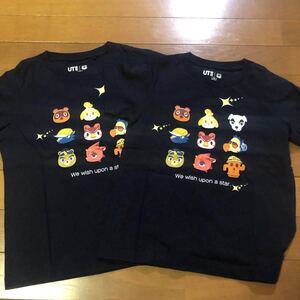 ユニクロU プリントTシャツ 半袖Tシャツ Tシャツ 半袖 110cm 120cm 2枚 あつ森