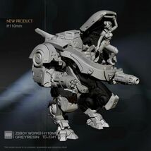 110mm 女性戦闘ロボットパイロット SF 未塗装 レジン製 組み立て キット フィギュア プラモデル 人形 ガレージキット H043_画像3