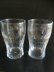  Cola glass 2 point set Coca Cola glass coke glass Showa Retro 