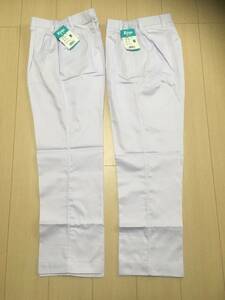 ジーベック XEBEC 25305 白衣 メンズスラックス Mサイズ　2枚セット通年 メンズ 男性用 作業服 作業着 作業パンツ ユニフォーム ズボン