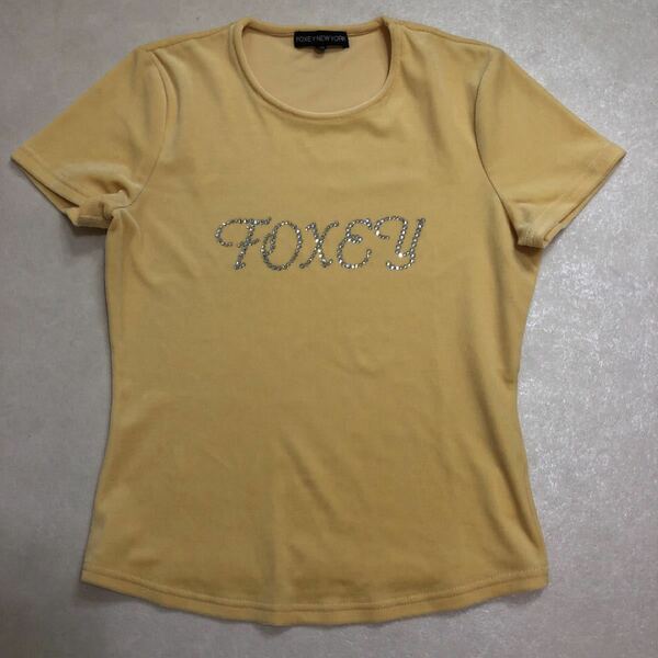 FOXEY NEW YORK ベロアTシャツ　サイズ38