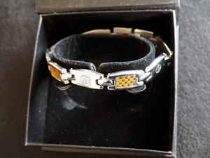 No-c new goods unused fashion gold .or stainless steel bracele 0815