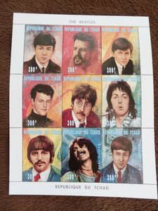 Beatles/ Beatles commemorative stamp Republique Du TCHAD tea do also peace country 