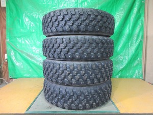 ADVAN MT-14 195/65R15 4本 No.9790G フルピン スパイク カップピン 70%残溝