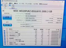 送料無料 WD20PURZ-85GU6Y0 HDD Purple 2TB 3.5インチ SATA HDD2TB 使用時間15883H★A01121_画像2