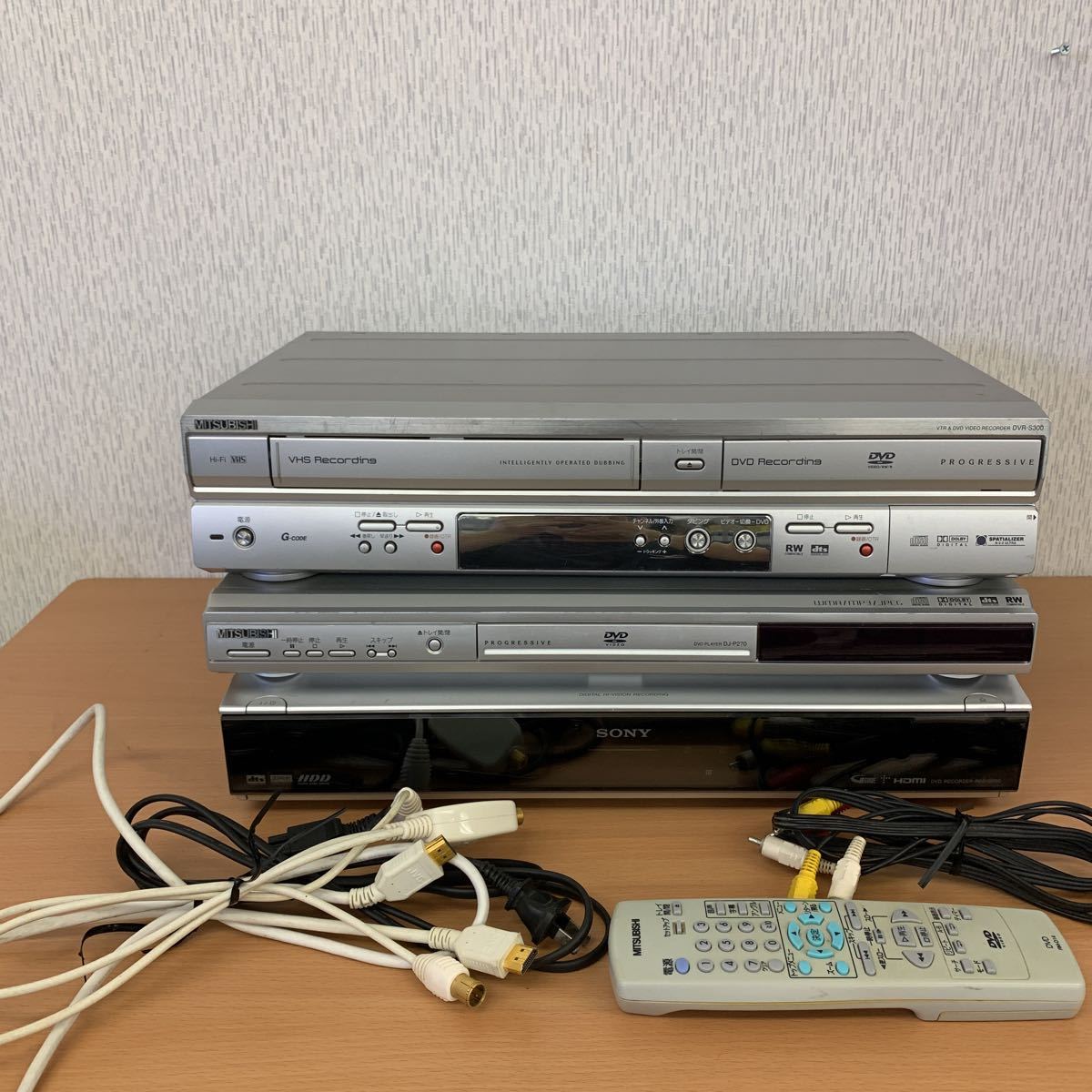 売上高No.1の商品 【美品】MITSUBISHI DVR-S300 VHS一体型DVDレコーダー DVDレコーダー