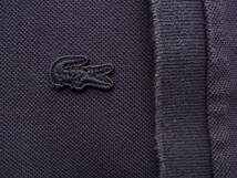 LACOSTE ラコステ　鹿の子素材　オーバーサイズ　ポロシャツ　サイズ 4 日本製 ネイビー 型番 PH097PL_画像3
