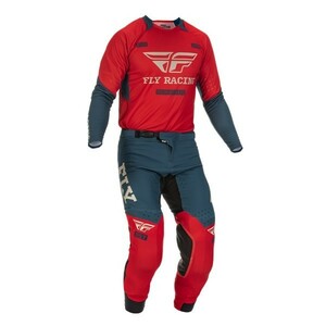 S/28インチ MXウエア上下セット FLY 22 EVOLUTION DST レッド/グレー モトクロス 正規輸入品　WESTWOODMX