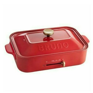 【新品未使用】ブルーノ BRUNO コンパクトホットプレート BOE021-RD(レッド)