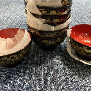 新品未使用 特選漆器 溜 汁椀 10個 漆器 No.1 和食器 お椀 汁椀 漆器 合成