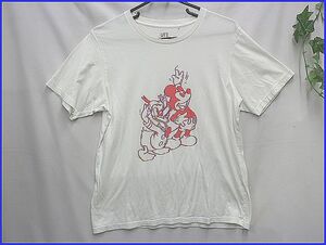 0420♪ユニクロ・ミッキーTシャツ・半袖・サイズL♪