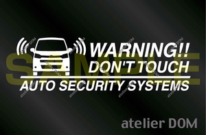  Subaru Stella custom 100/110 for security sticker 3 pieces set [ inside pasting type ]