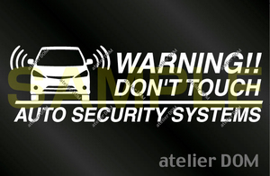  Toyota Estima Aeras 30/40 for latter term security sticker 3 pieces set [ inside pasting type ]