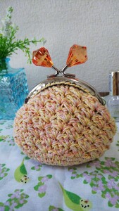 ハンドメイド♪がま口ポーチ