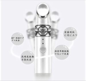 【新品】目元ケア美顔器 イオン導入 42°C恒温加熱 微熱マイクロ振動 簡易包装