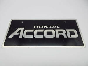 ホンダ 旧型アコード ACCORD ディーラー 新車 展示用 非売品 ナンバープレート マスコットプレート