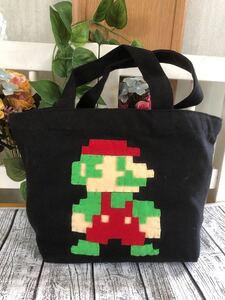 ハンドメイド マリオ トートバッグ ランチバッグ