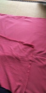綿１００% トレーナー 生地 ピンク