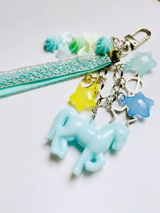 【ハンドメイドキーホルダー】ゆめかわ系キーホルダー