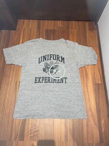 【早い者勝ち】uniform experiment サンダーマーク×カレッジロゴ Tシャツ