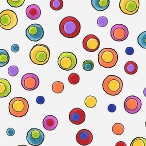 90*USAコットン ロラライハリス Olivette Dots 白 ハンドメイド ソーイング 輸入生地 布地
